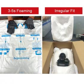Hand Pat Foam Bag Polyurethane AB Component Reaction Foam Packaging Bag